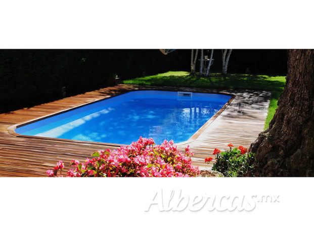 Maxipool alberca fibra de vidrio 6x8