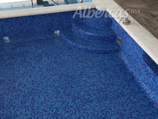 Mosaico veneciano mezcla azules 