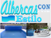 Logo Albercas Con Estilo