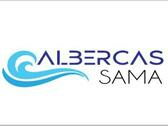 Logo Sama  pool Multiservicios y equipos para albercas